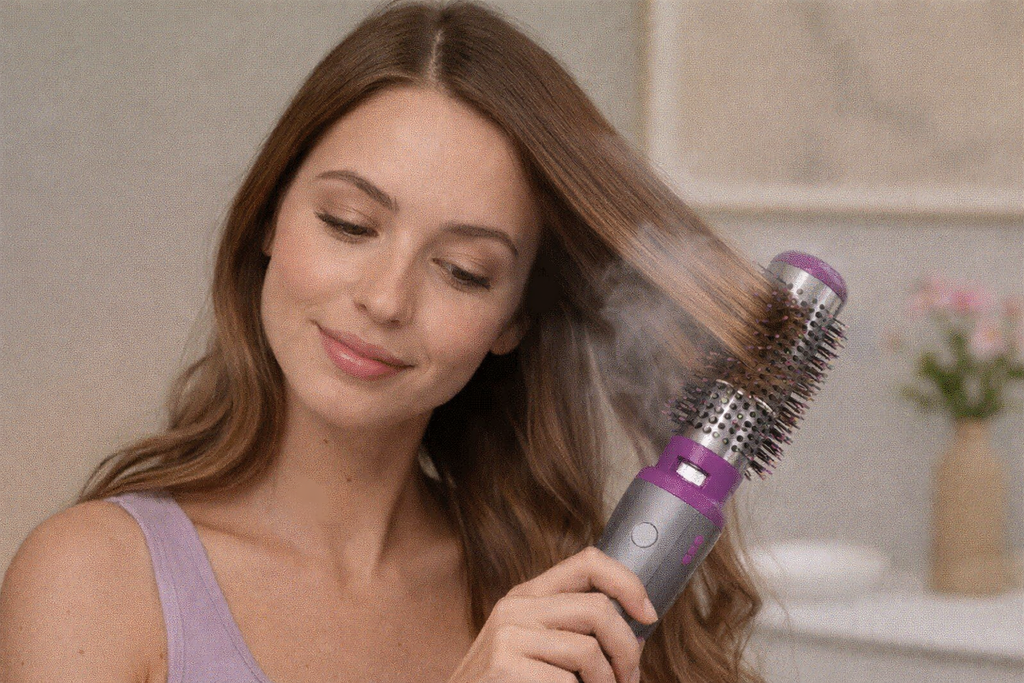 ✨ Cepillo 5 en 1 – Cabello perfecto en minutos sin salir de casa