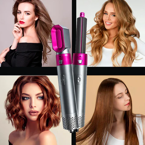 ✨ Cepillo 5 en 1 – Cabello perfecto en minutos sin salir de casa